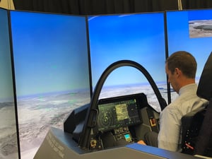 Steve Knight Tests the Flight Simulator