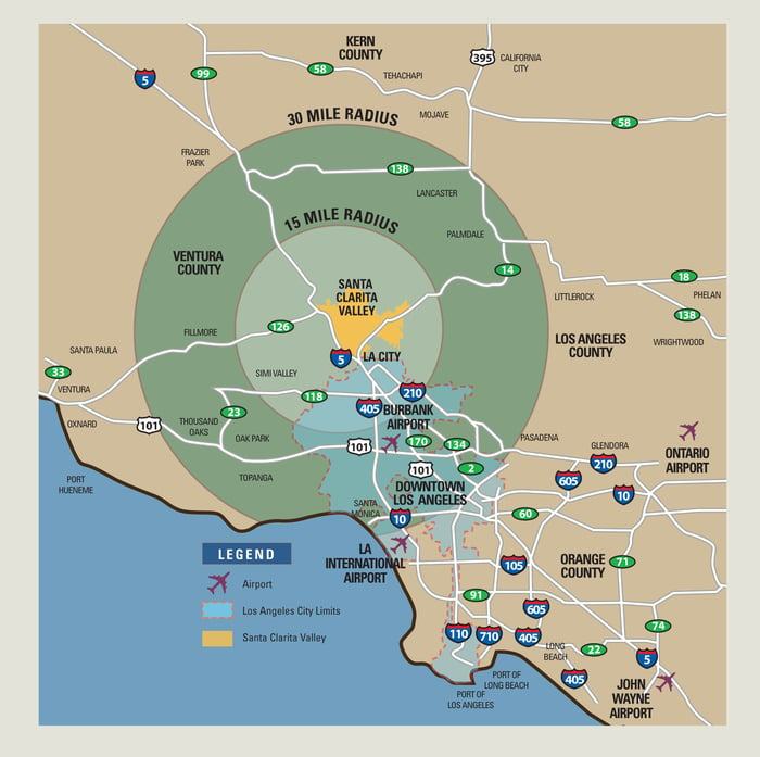 SCVEDC Radius Map 2014