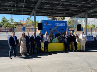 Six Flags_Group photo_solar project energization moment