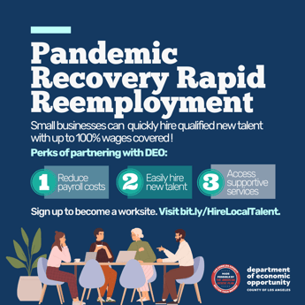 Pandemic Recovery Rapid Reemployment Program